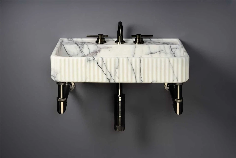 Lilac marble sinks